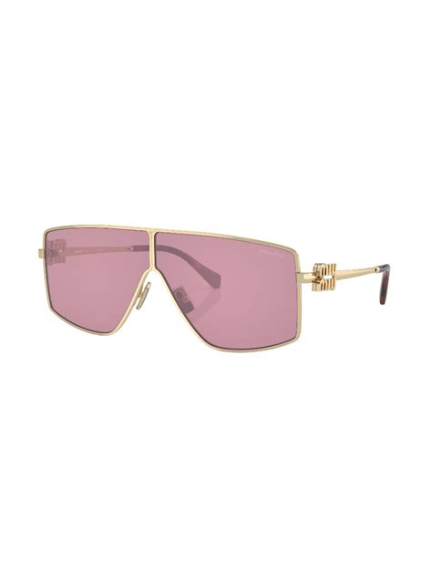 Miu Miu Eyewear Lunettes De Soleil à Monture Géométrique